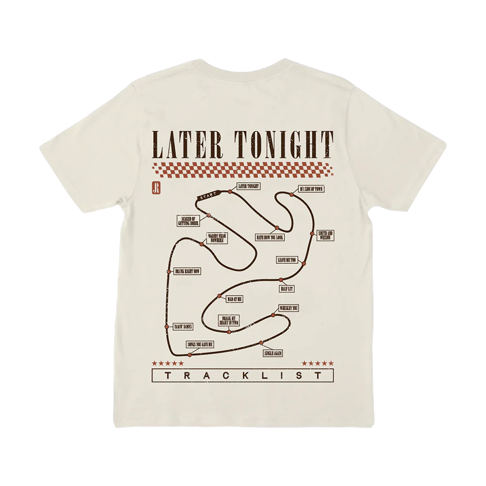 Later Tonight Album Tracklist Tee - Image 2